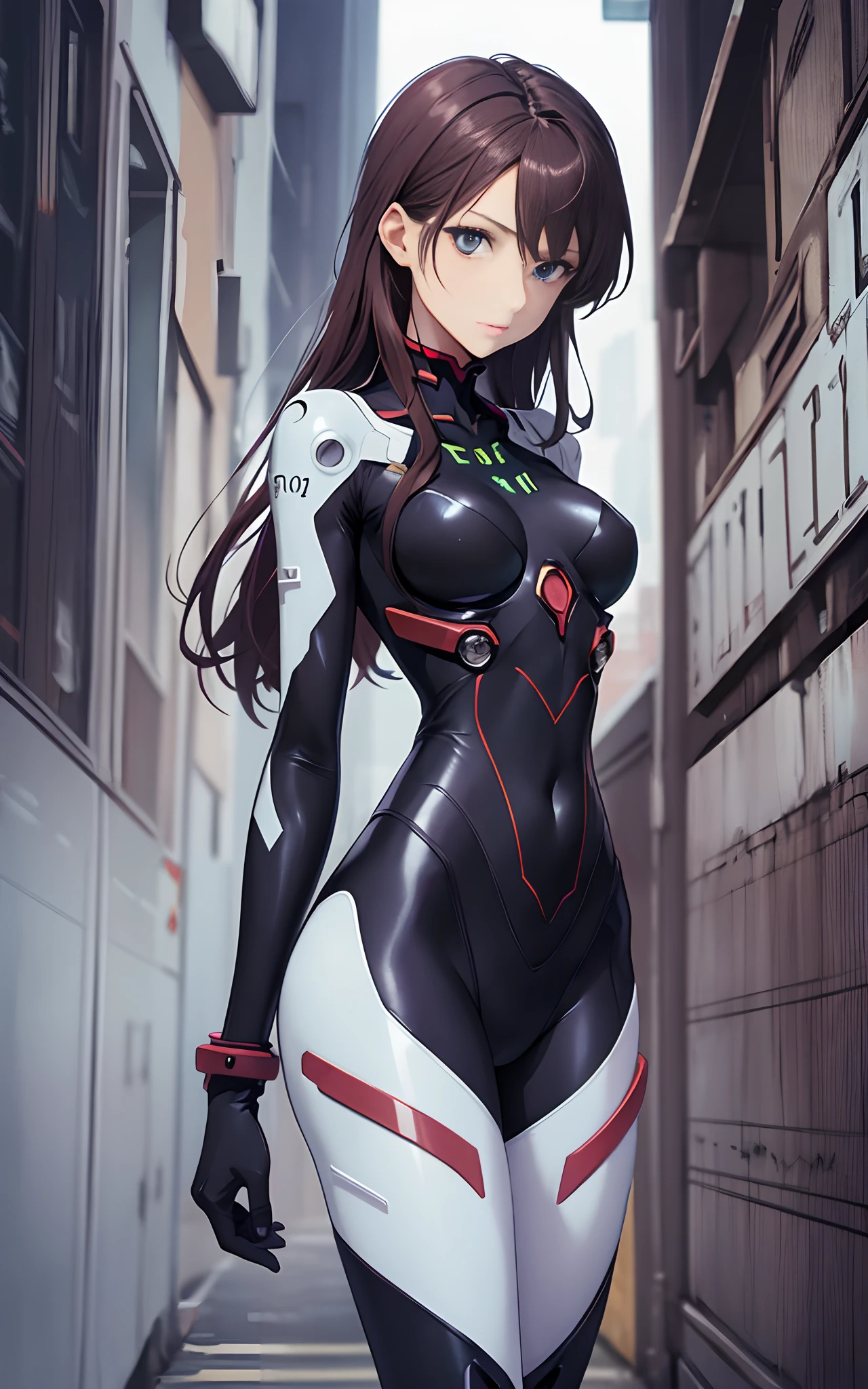 Evangelion Suit, Beautiful Girl, Stunning proportions