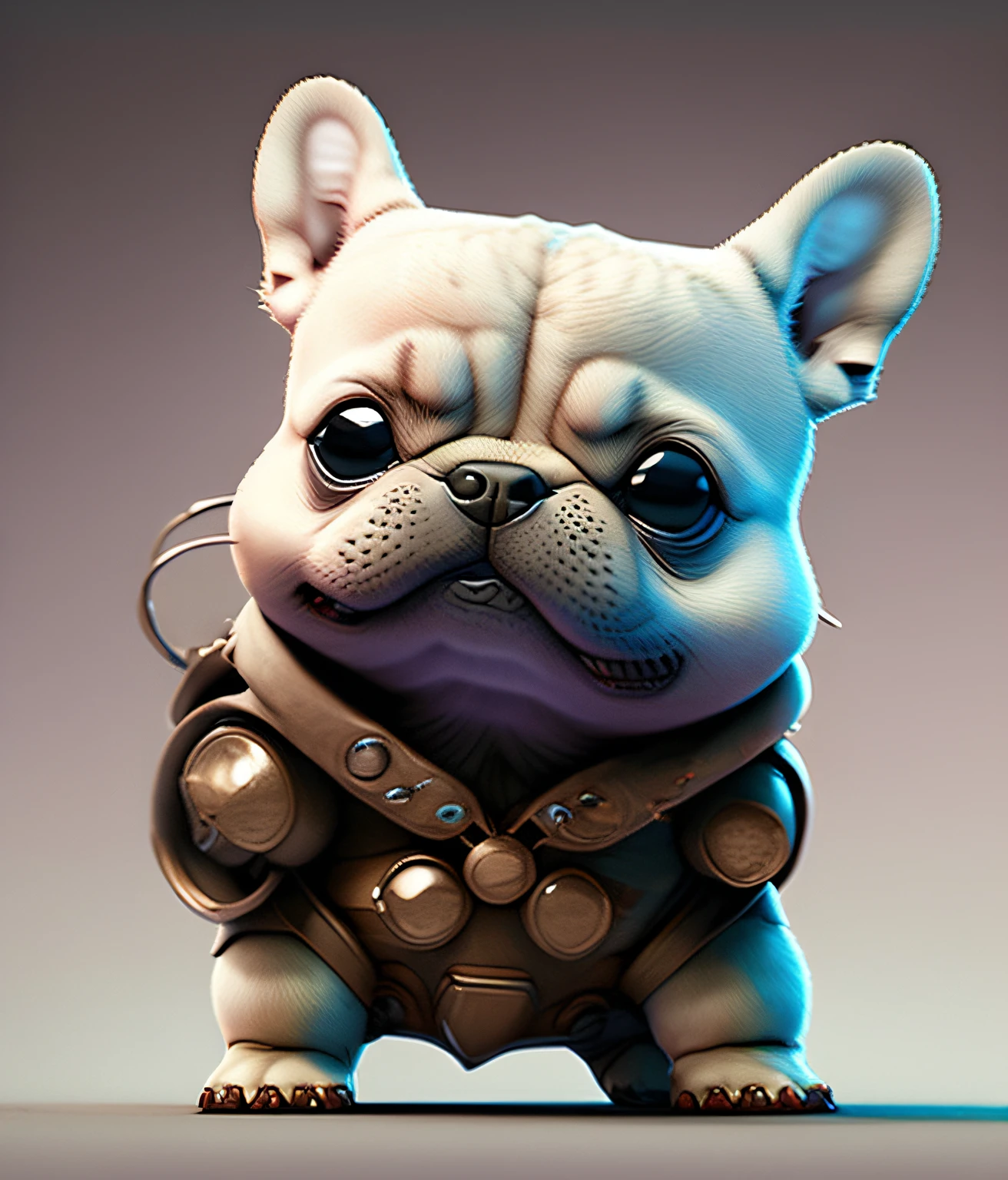 <lora:BatmanCoreXL:1>BatmanCore high detailed soft 3 d render of a little pug dog with a first world war german helmet on top of a bazooka, very detailed, 3 d, trending on artstation, sleek, (carbon fiber:0.7), (tech:0.8), (sci-fi:0.7), 24mm, (analog, cinematic, film grain:1.3), Bokeh DOF, (Masterpiece:1.3) (best quality:1.2) (high quality:1.1)