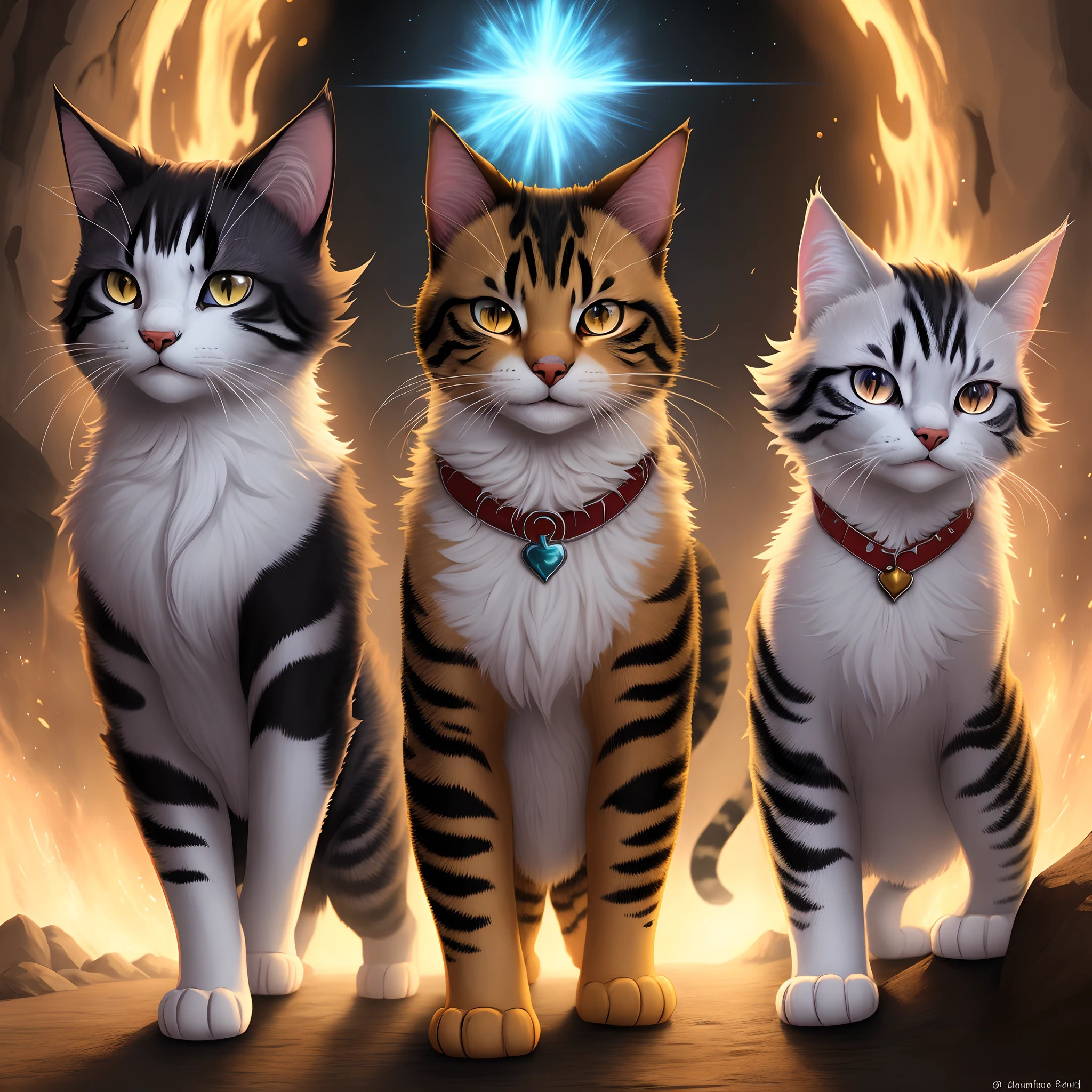 Warrior cats with powers anime drawing