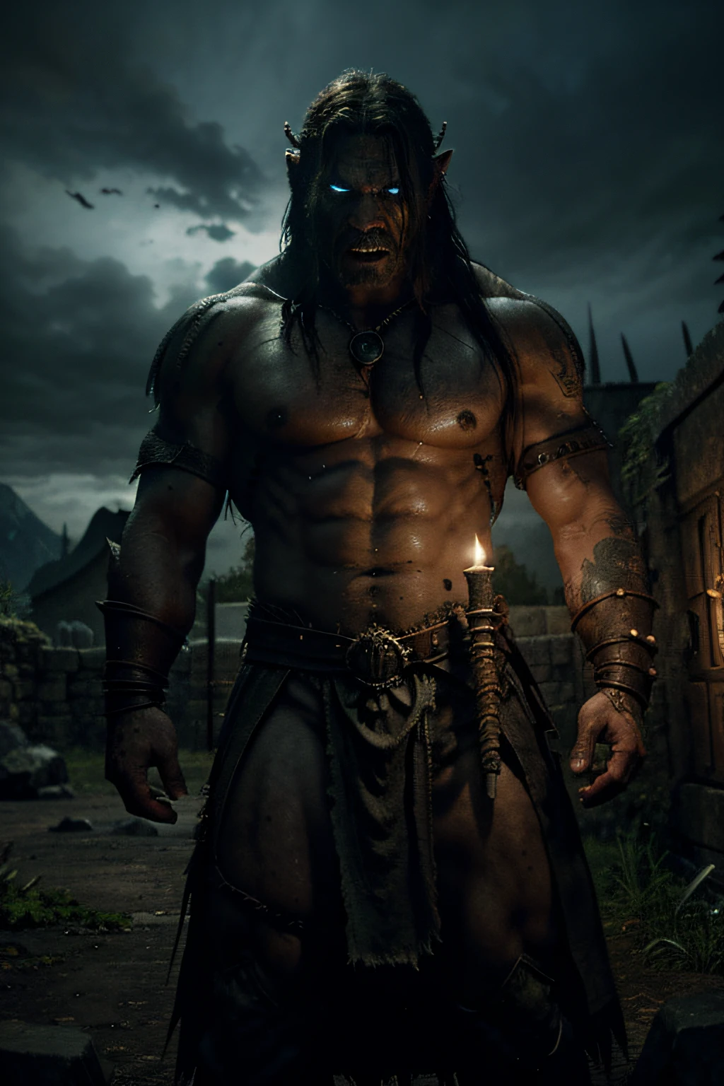 Captive family
Realistic representation
Orc warrior
Threatening environment
Dark magic
Despair
Hope
Fear
Family ties
Magic Symbols
Prison cells
Stone landscape
UHD quality
Fantasy world
Bondage
Rescue
Gloomy fortresses
Frightening aura
Mystic aura
Adventure