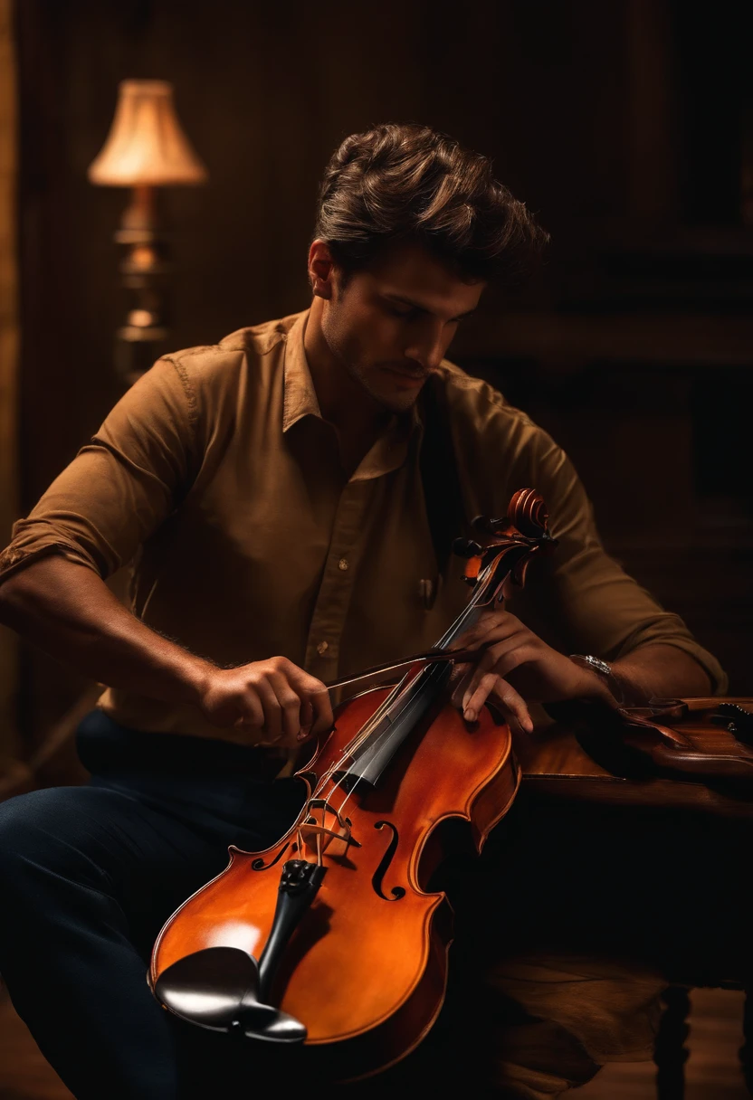 Criar uma imagem com o nome "Celso" com o fundo de um violino.