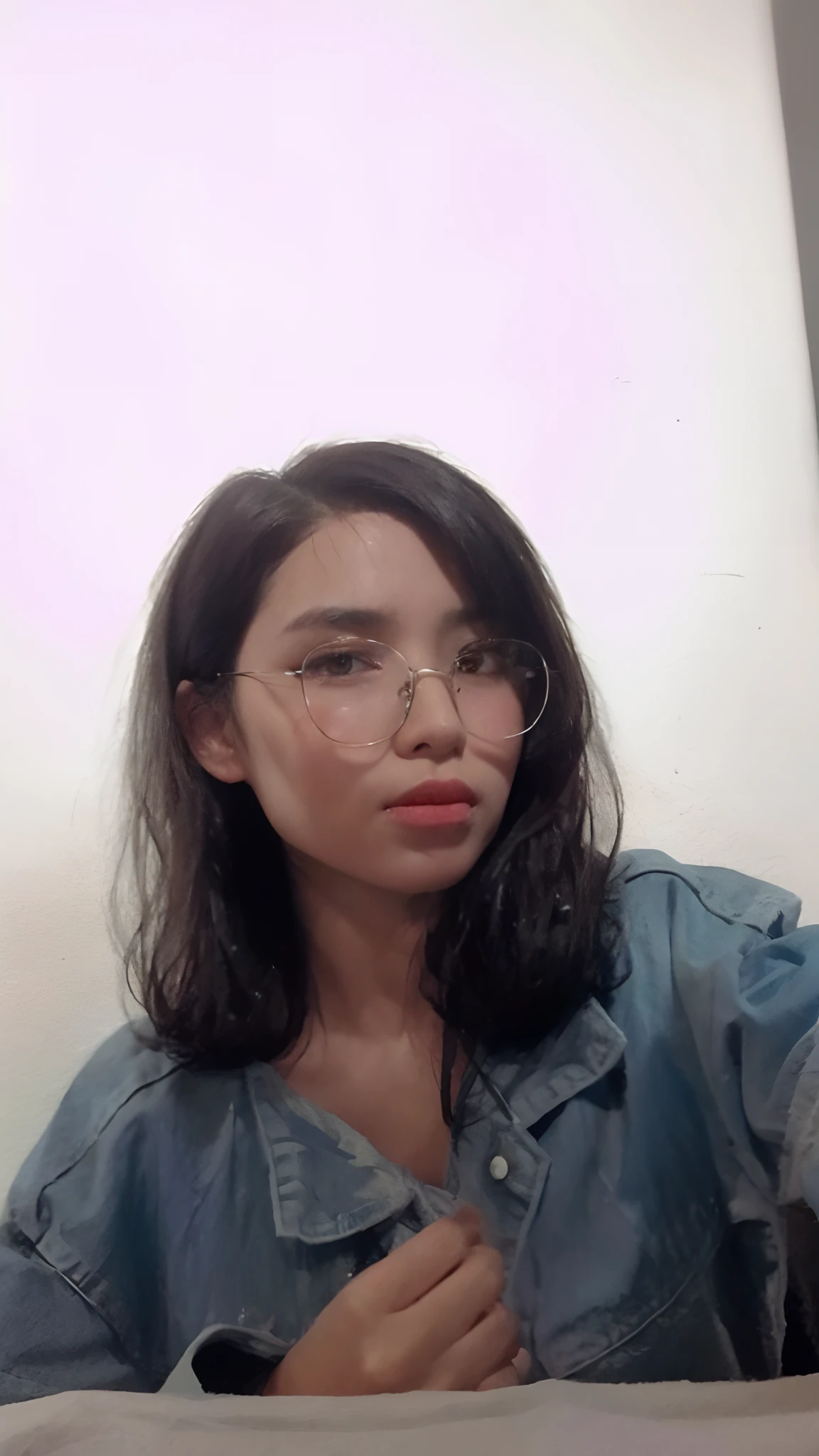((Best Quality, 8K, Masterpiece: 1.3)), Sharp: 1.2, Perfect Body Beauty: 1.4, Slim Abs: 1.2, ((Layered Hairstyle, :1.2)), (White Button Short Sleeve Shirt: 1.1), (Street: 1.2), Wet: 1.5, Highly detailed face and skin texture, Fine eyes, double eyelids, looking at the camera