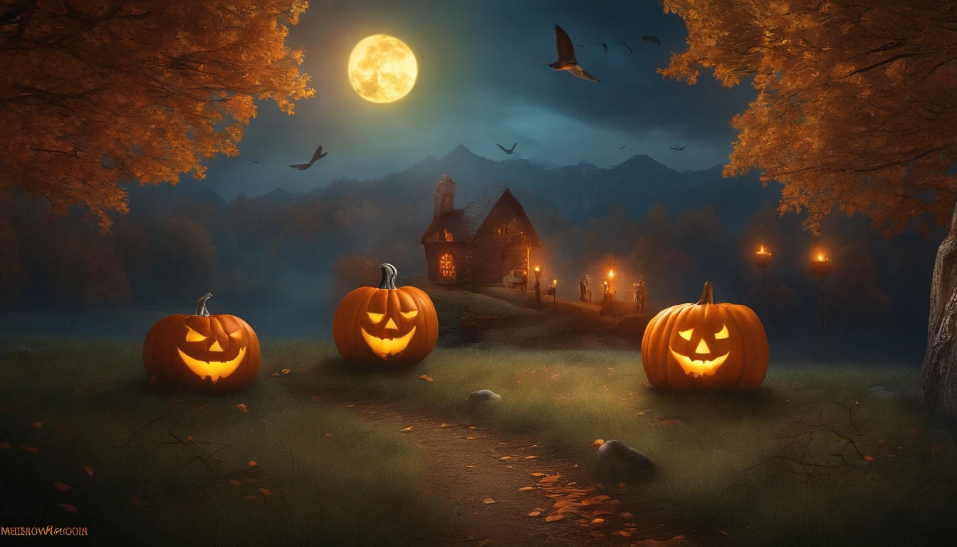 Helloween holiday with children and adults, Celebration with children and adults, high picture quality, Alive in Reality