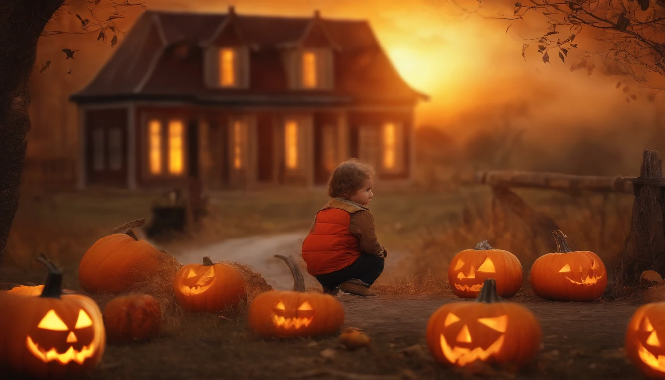 Helloween holiday with children and adults, Celebration with children and adults, high picture quality, Alive in Reality