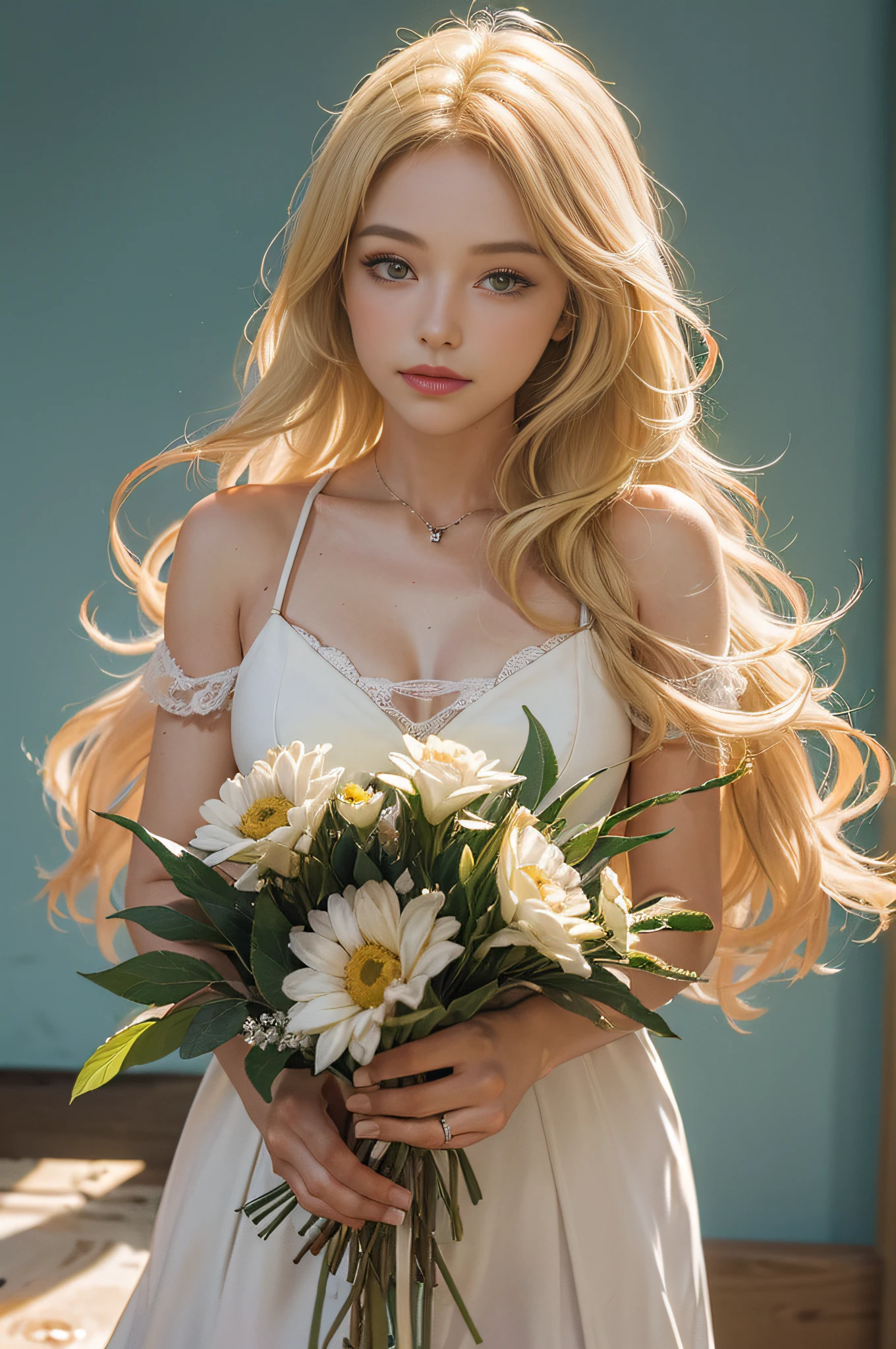 (master part, best quality:1.3)
RDRKarenJones, 1girl, sozinho, blonde hair, Cowboy Ocidental, trilha da montanha, meio-dia, Clear and crisp light illuminating the natural beauty Face :-macho, plantas vermelhas, Flores douradas, Thick construction