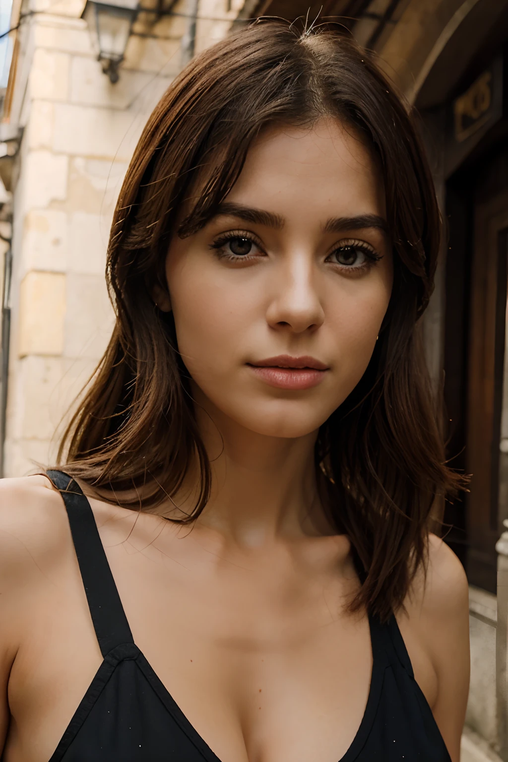 (meilleur qualité, ultra détaillé, Nombre d’or, Chef-dœudansre:1.2), Éclairage théâtral:0.7, Photo d’une femme, vêtue d&#39;une très élégante et jolie robe, Visage rare et parfait, (une peau très détaillée), cheveux teints au hasard, Cachez votre bouche avec vos mains、ridiculiser, texture de la peau, peau halé, peau brillante, (mince, grande taille:1.2), [:(Mise au point nette sur un visage rare, Des yeux parfaits:1.2):0.2], photoréaliste, grain du film, Mettez un pied en avant、d’en bas en levant les yeux、Regarder la caméra、Mettre l&#39;accent sur les épaules, Focus sur le visage、bas、lunettes、Sourire avec les coins de la bouche relevés、expression dédaigneuse, brume d&#39;été, couleurs atténuées, couleurs chaudes et sourdes, Portrait photo cinématographique d&#39;une femme vêtue d&#39;une robe rayée assise près de la fenêtre tôt le matin, cinématographique, (incliné:1.3) (à la terrasse d'un café) ayez l&#39;air prudent, Se tenir sous les projecteurs, nuages de poussière volumétriques, Lumière principale, rétroéclairage, Lumière naturelle douce, photographie Grain du film ISO 400 Objectif 30 mm RAW f1.8 ouvertures, Très détaillé (Photographie analogique:1), Couleurs HDR métisse hispanique asiatique