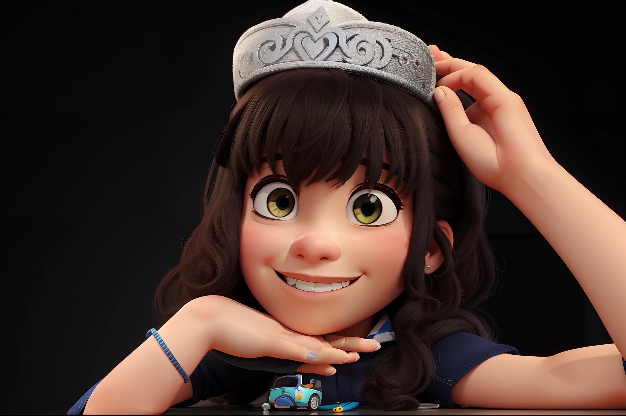 com coroa estilo pixar