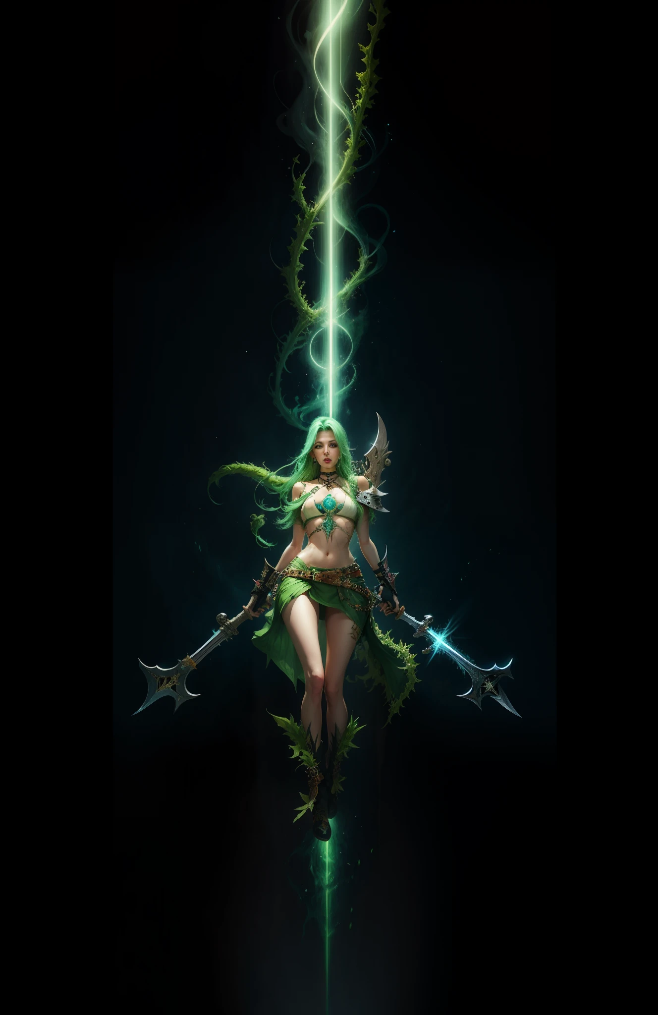 Rydia pierced by sephiroth