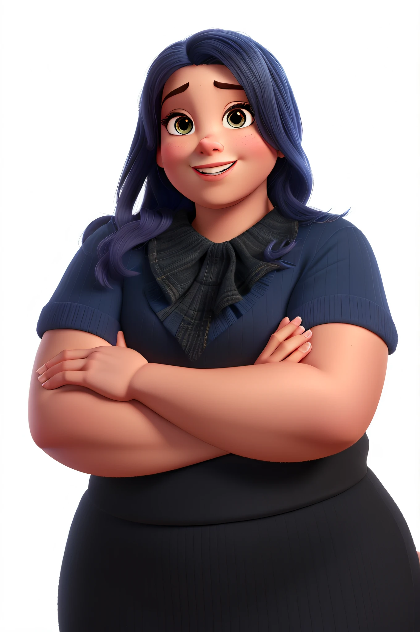 a disney pixar style woman, high quality, best quality