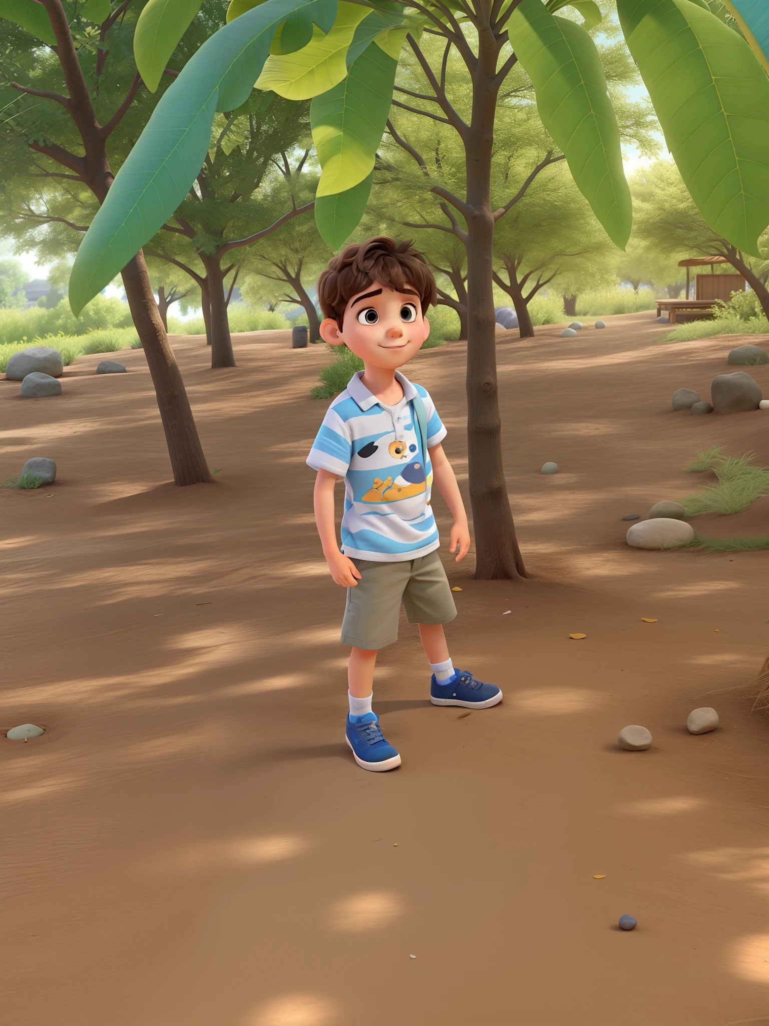 A boy in the pixar summer