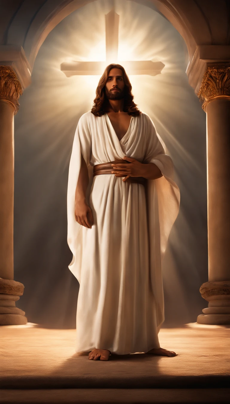 JESUS CRISTO na Cruz FOTO escura: epic realistic, Soft cinematic portrait, adobe lightroom, photographic lab, altamente detalhado, desbotado, (cores neutras: 1,2), (hdr: 1,4) , (cores suaves:1.2), hiperdetalhado, (artstation:1.4), cinemactic, luzes quentes, dramatic light, (detalhes intrincados:1.1), fundo complexo, (rutkowski:0.66), (azul e laranja:0.4)