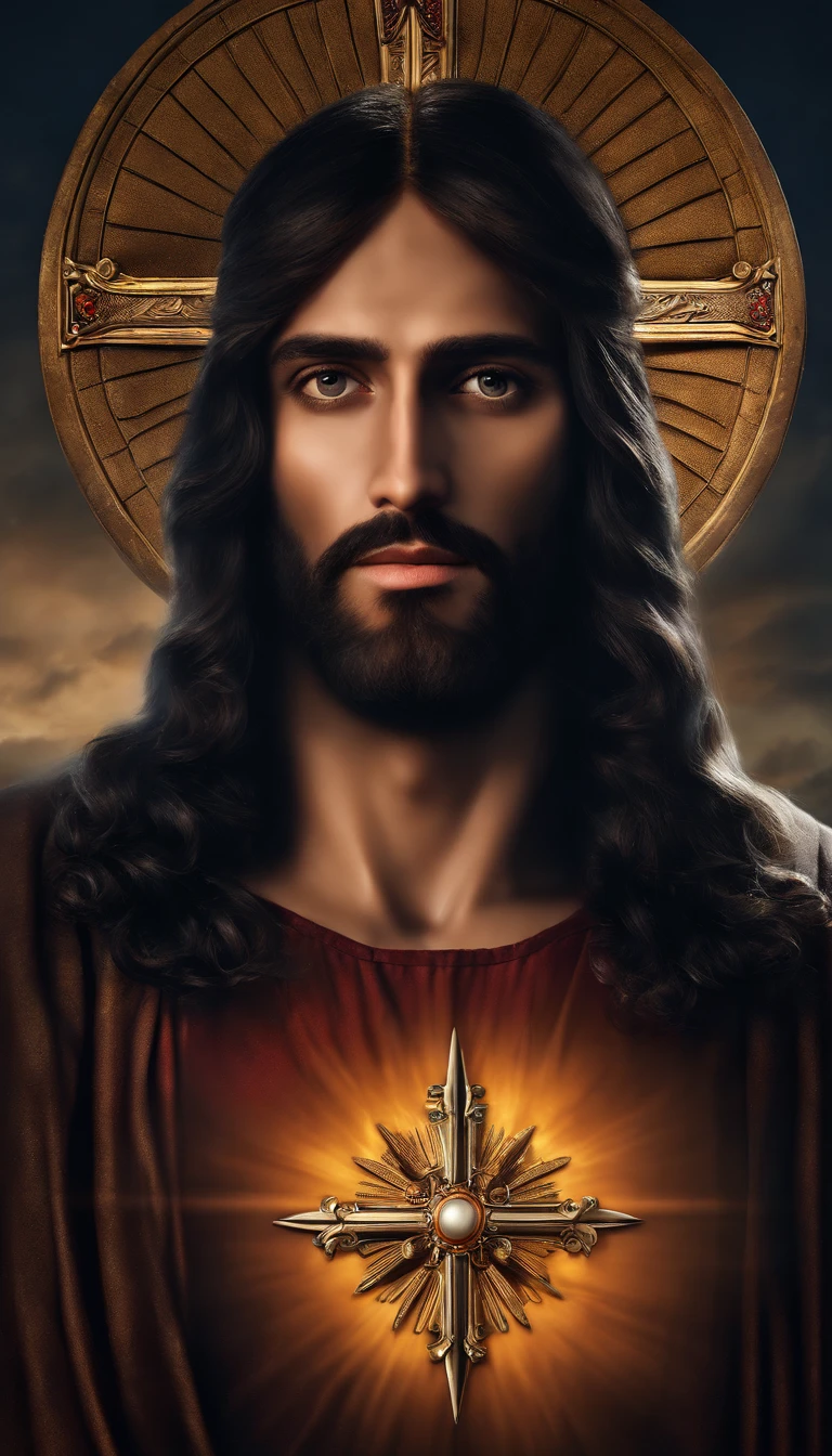 JESUS CRISTO na Cruz FOTO escura: epic realistic, Soft cinematic portrait, adobe lightroom, photographic lab, altamente detalhado, desbotado, (cores neutras: 1,2), (hdr: 1,4) , (cores suaves:1.2), hiperdetalhado, (artstation:1.4), cinemactic, luzes quentes, dramatic light, (detalhes intrincados:1.1), fundo complexo, (rutkowski:0.66), (azul e laranja:0.4)
