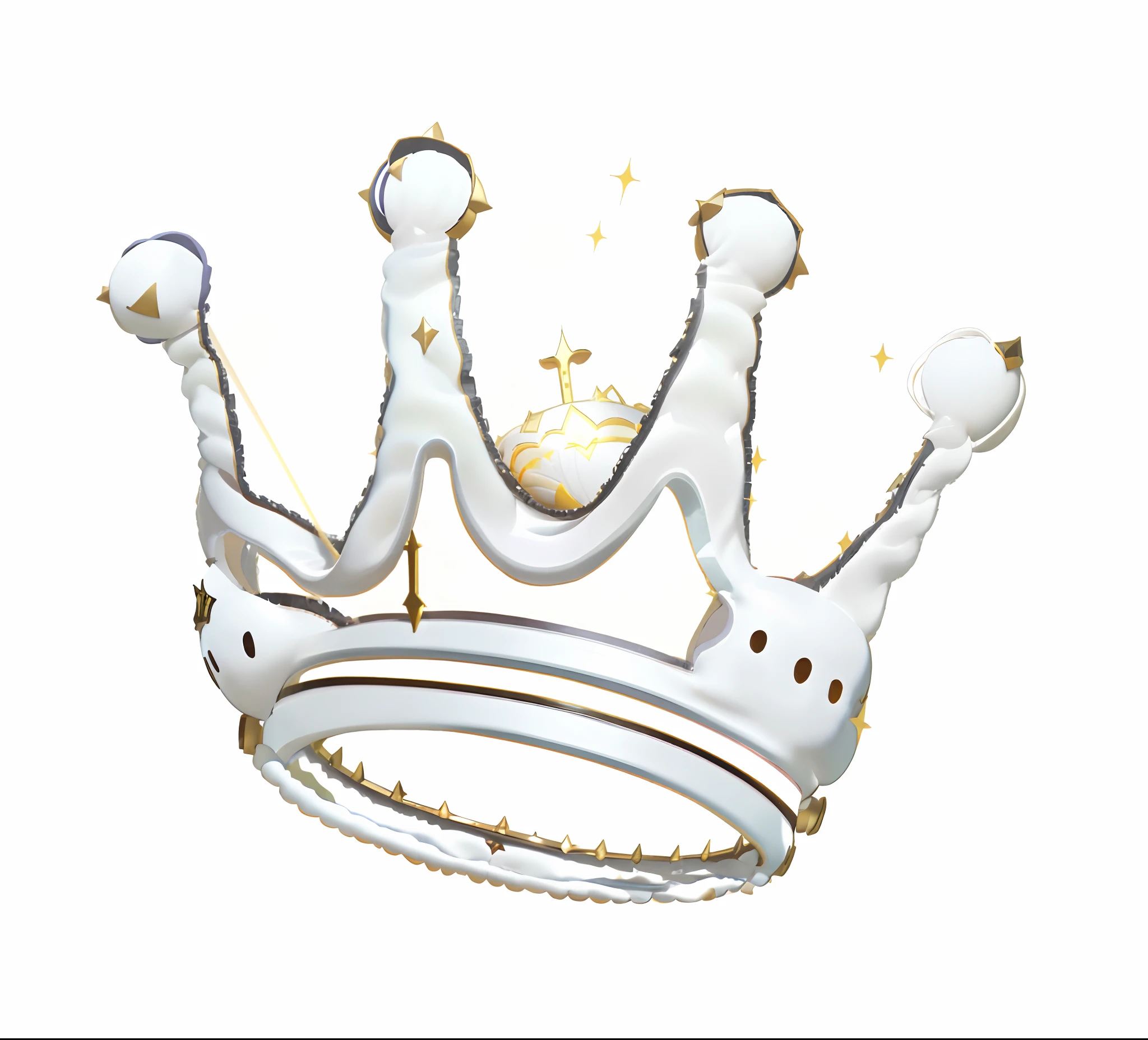 Close-up of a crown on a black background, Couronne blanche, porte une couronne gris clair, couronne de (((lasers blancs))), Couronne flottante, couronne, crowned, avec couronne, couronne de (lasers blancs), petite couronne, dans une couronne, couronne!!!!!!, Couronne de reine, resembling a crown, Silver Crown, comme une couronne, Couronne gris clair, Couronnes, image vectorielle, conception de t-shirt