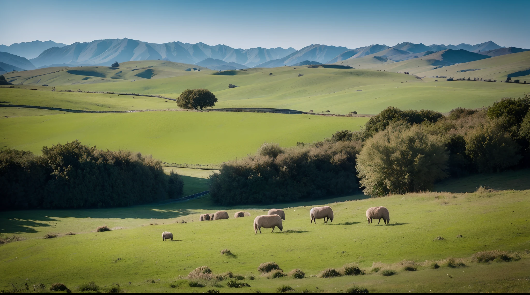the vast grasslands,smali,flock,yurts