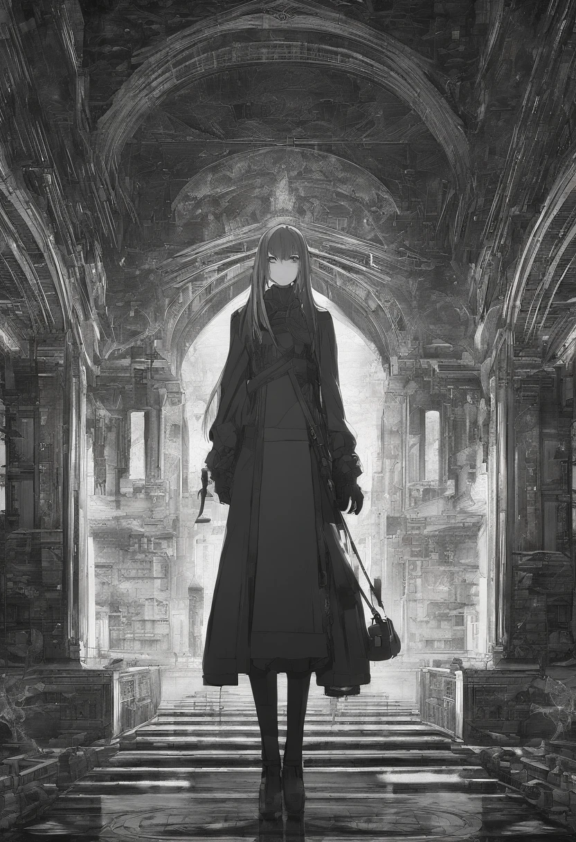 liminal space, Kentaro Miura style, detailed environment, dark atmosphere, intricate architecture, gothic elements, mysterious lighting, dramatic shadows, haunting mood, supernatural beings, detailed characters, intense emotions, dynamic composition, epic scale, intricate line work, high contrast, rich texture, atmospheric perspective, surreal elements, intense action, dramatic storytelling, monochromatic tones, gritty details, realistic rendering, masterful craftsmanship, emotional depth, menacing creatures, epic battle, atmospheric effects, haunting beauty, macabre imagery, dark fantasy, intense storytelling, immersive world, ethereal atmosphere, cinematic quality, breathtaking visuals, emotional impact, larger than life characters, intricate backgrounds.