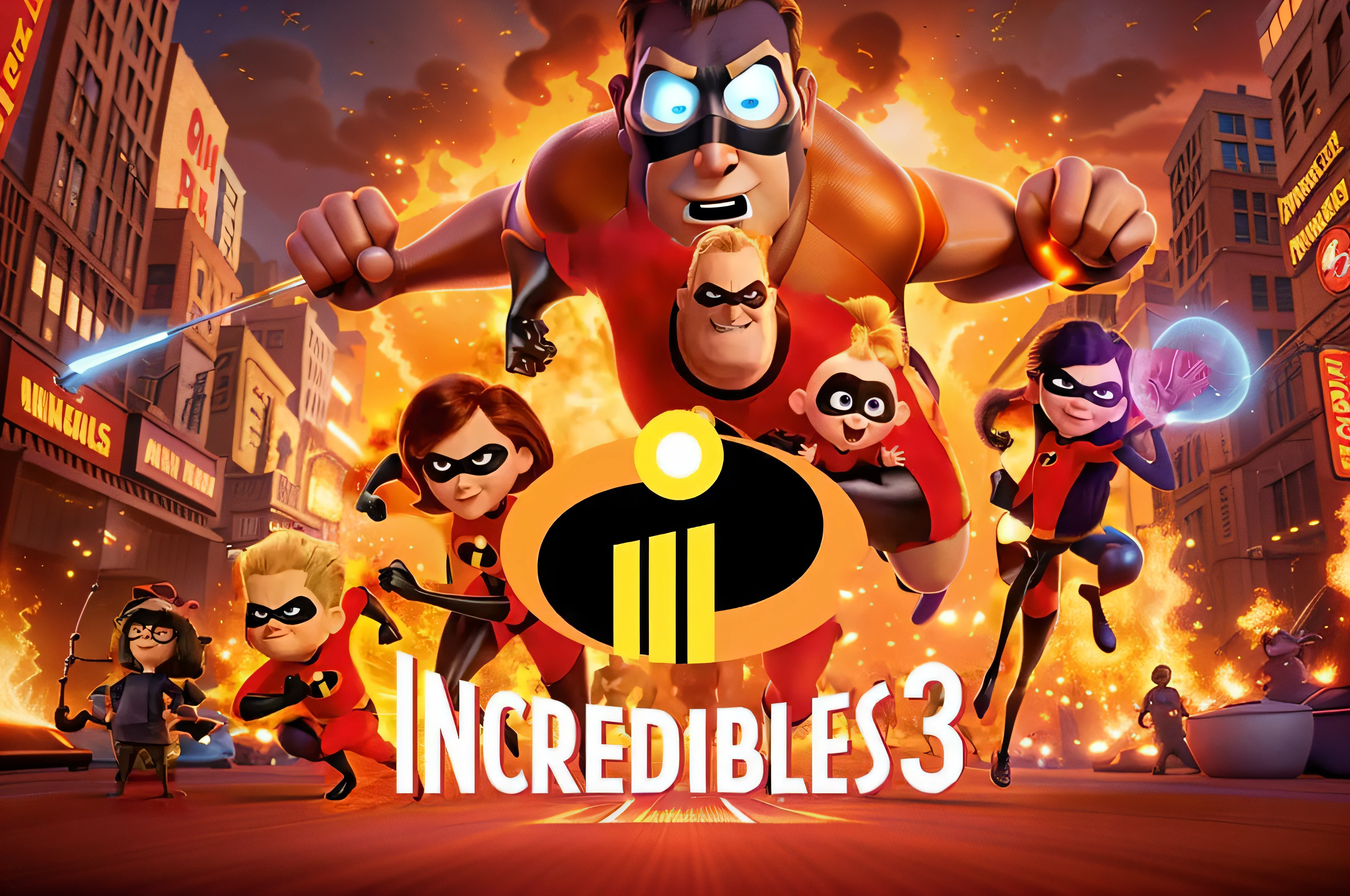 incredibles 3 movie poster, 3 d animated movie, animated movie, incredible movie poster, animated film, animation film, pixar movie, incredulous, disney pixar movie, incredible, movie promotional art, pixar film, team fortress 3, children's animated films, animated cartoon series, animation pixar (2018), miraculous, pixar movie poster