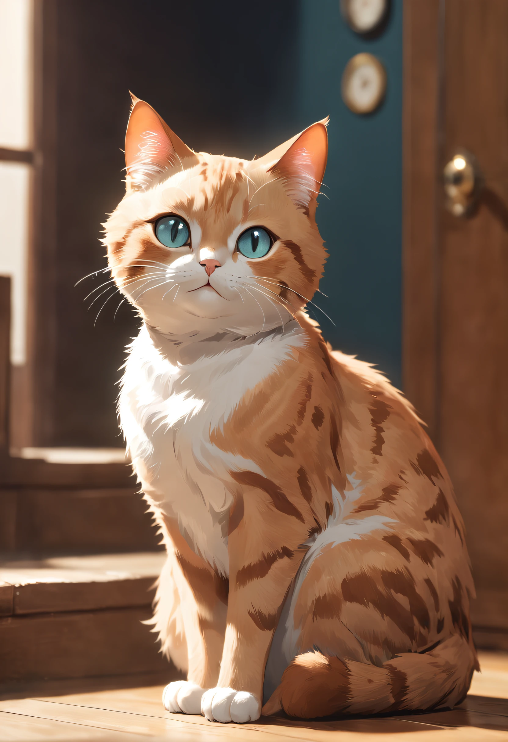 "Generate ultra-high-definition images of chic cats, Classic Cat Pose. Using advanced macro photography techniques、Highlights the intricate details of the cat's coat, mustaches, And expressive eyes.
Place the camera at the cat's eye level, Create an intimate connection between the viewer and the cat subject. Implement a wide aperture for a shallow depth of field, Make the cat stand out clearly against a gently blurred background.
Improve lighting to emphasize the texture and contours of the cat's body, Using the software, Remove coarse shadows、, cosy atmosphere.
Catch a cat in a relaxed position, But balanced, Show your flexibility and elegance. Try to capture the moment in natural movement, Stretching, grooming, etc., To convey a sense of authenticity.
Implement post-processing techniques to improve image clarity, contrast, and color balance, Secure all aspects, From the intricate patterns of cats to their intense gazes, Rendered in stunning detail.
Finally, convey the gentle beauty and innate grace of the cat,, Capture fleeting moments celebrating the unique essence of a cat's curiosity and balance."