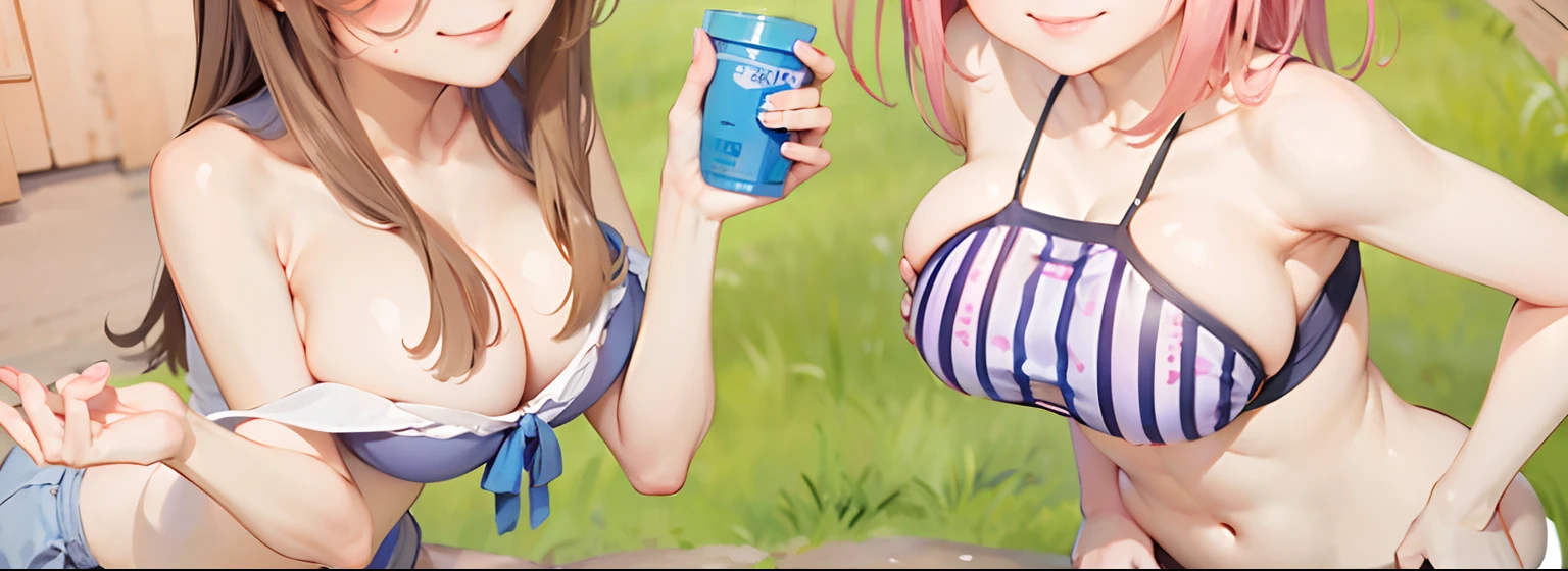Top quality, high image quality, masterpiece, photo realistic, smile, (((huge breast))),