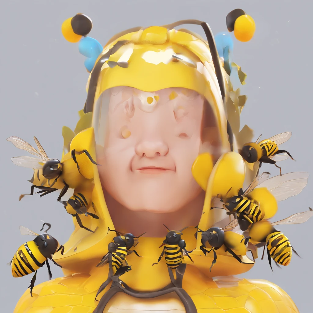 Bees from a human point of view

The head is a human face、The body is the body of a bee。
The human face is、Not any face。
The body of the bee is、Not any body。
Tips on how to draw

Draw a combination of a human face and a bee body。
The human face is、Draw it so that it fits exactly on the body of the bee。
The body of the bee is、Draw it so that it sticks perfectly to the human face。
Specific image

A bee monster staring at a smiling human
A bee monster staring at a human with an angry face
A bee monster staring at a human with a sad face
A bee monster staring at a human with a scary face
A bee monster staring at a human with a cute face
Feel free to draw

The above tips are for some reference only。Let your imagination run wild、Draw a bee monster with your own human face。

When providing prompts to SEAART,、With the above hints and images,、I think it's more effective。pure、SEAART's Drawing、Please show it to us。