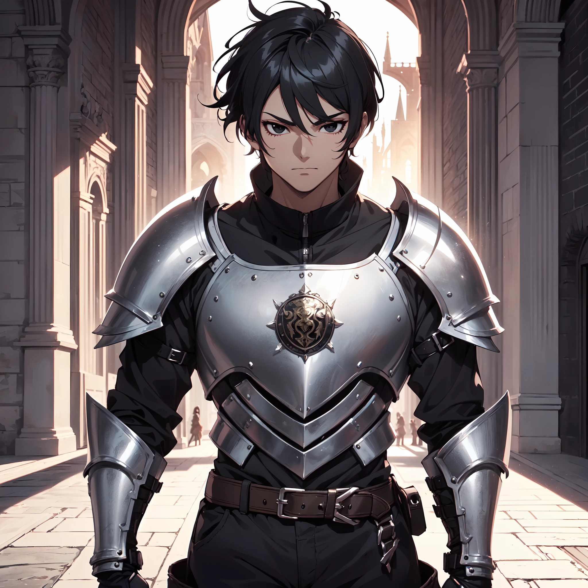 128K Ultra High Definition,
128K Ultra High Quality,
128K Ultra High Resolution,
Best Definition,
Best Quality,
Best Resolution,
Perfectly Detailed,
Perfectly Designed,
Extremely Detailed,
Extremely Designed,
Hyper Detailed,
Hyper Definition,
Hyper Quality,
Hyper Resolution,
Masterpiece,
(((Anime))),
Body Shot,
(((Boy))),
Handsome,
Muscular Body,
(((Black Short Hair))),
(((Black Eyes))),
(((Hyper Detailed & Perfectly Designed With Ultra High Quality Platinum Warlord Armor))),
(((Inside Of Medieval Royal Palace Background Scenery))),