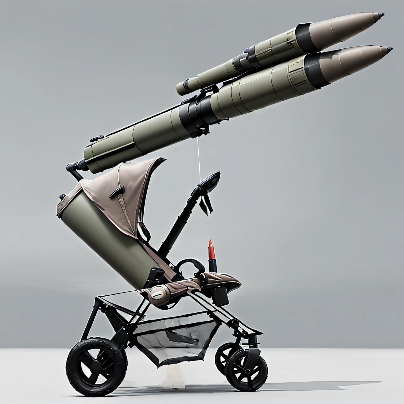 stroller、((It carried a missile launcher))、