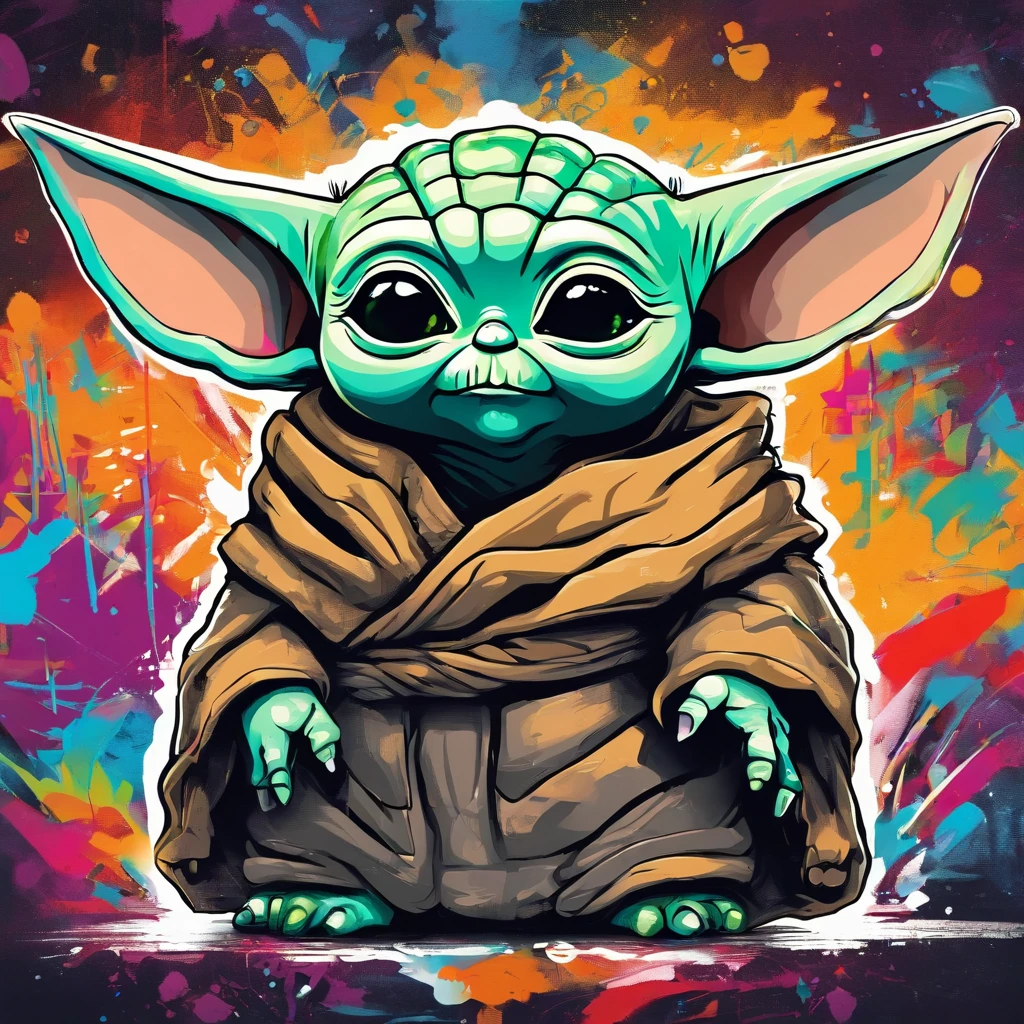  Yoda , mignon, personnage en entier ,