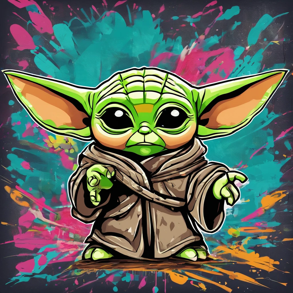 Yoda , mignon, personnage en entier ,