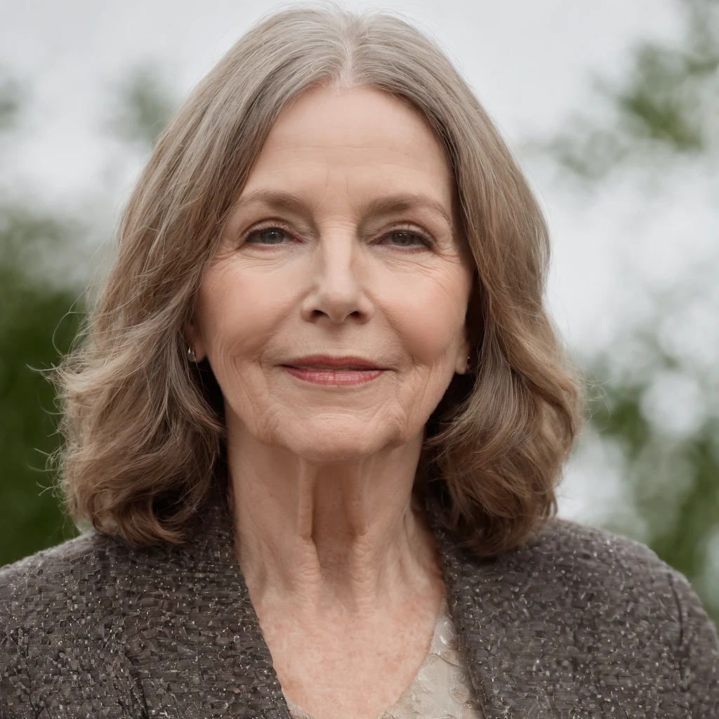 70 yrs old Diane Keaton,，photography of，k hd，，Dark background，soft warm light，deep shading，Expensive cameras，Portrait film，winning artwork，tmasterpiece, nude perfect tits, big beautiful ass