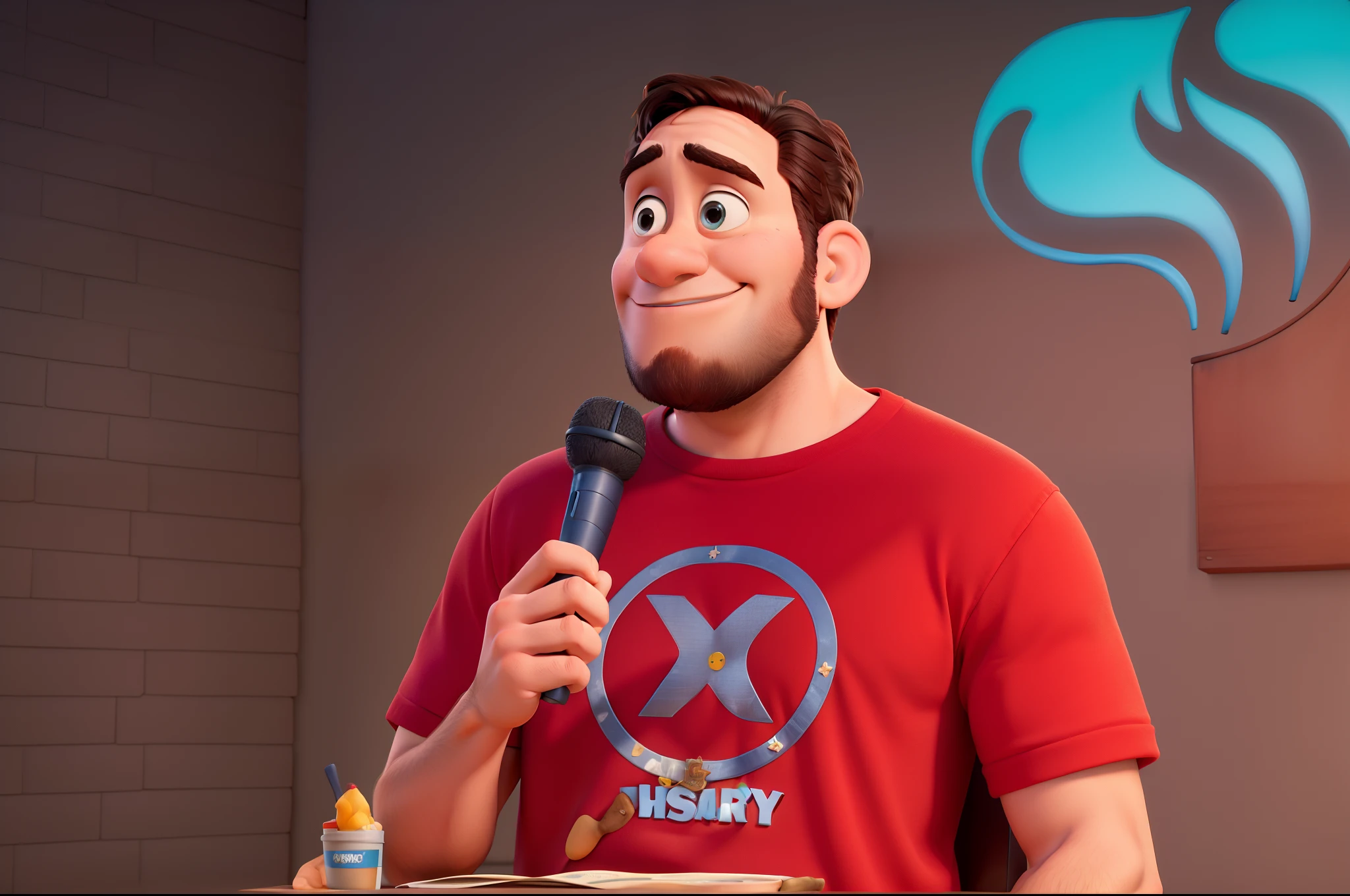 Um homem estilo disney pixar,alta qualidade,melhor qualidade