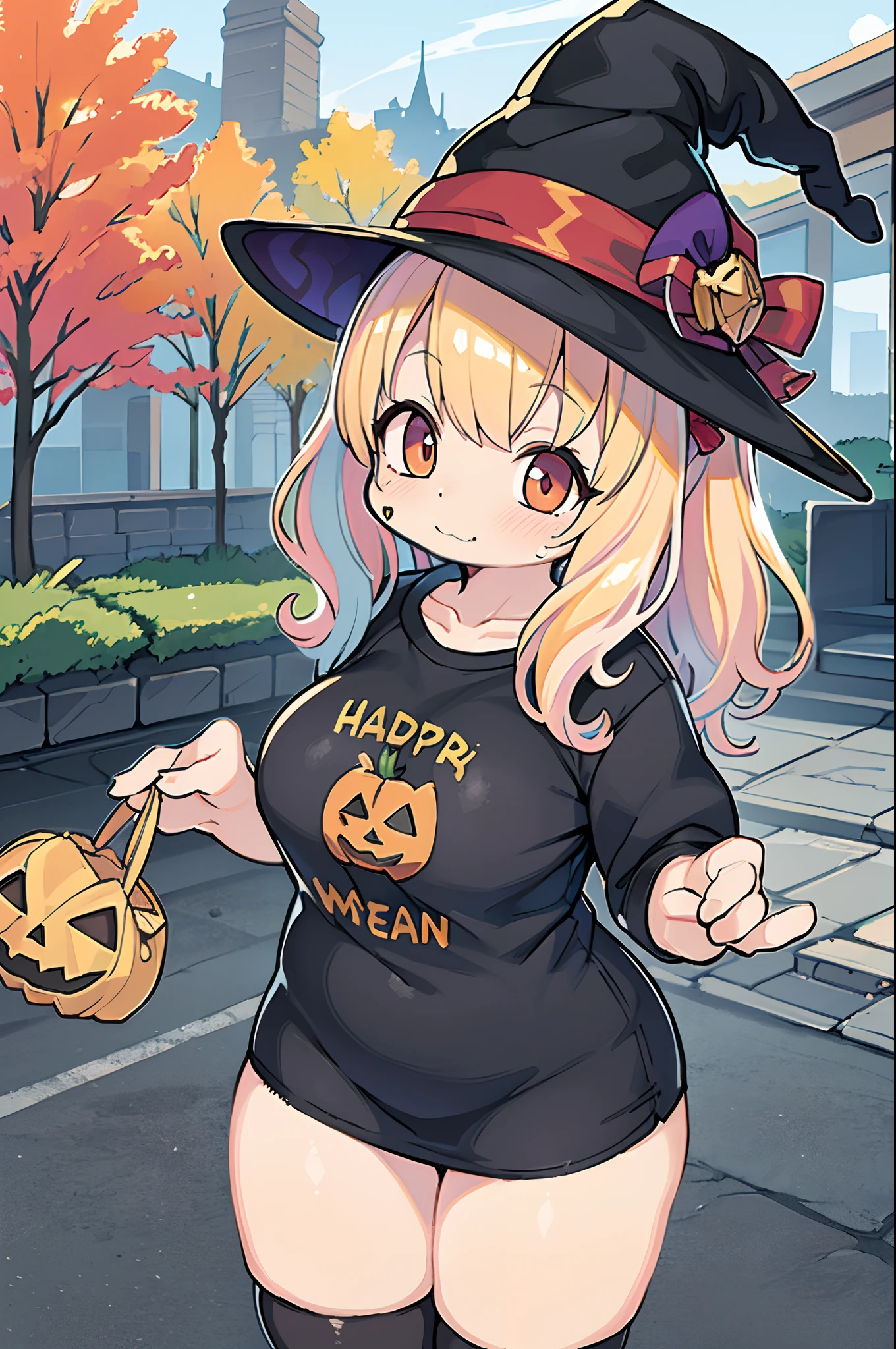 Charming Halloween 12 Year Old Witch Autumn Icon Pack, Random facial expressions, Random coloring, Cartoon style, 2D, planar vector, Character Design, T-shirt design, Colorful splashes, Vector art, Fantasy Art, Watercolor effect,Digital Painting, white bg, 8K
