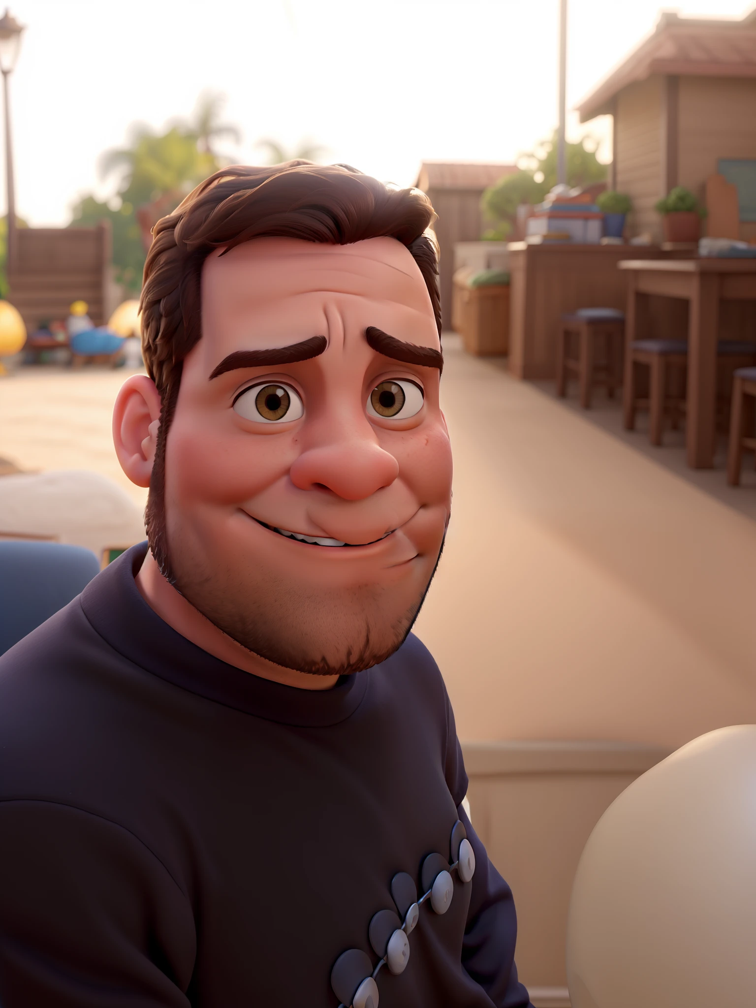 Um homem estilo disney pixar,alta qualidade,melhor qualidade