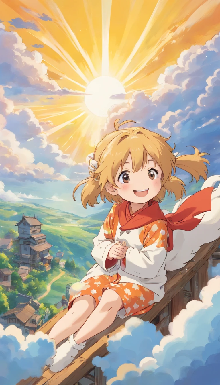 heal,Reject EMO,Very happy,Very happy,Face life with a smile,rays of sunshine,pony tails,Cloud pajamas,Cloud cabin,Cloud pillows,