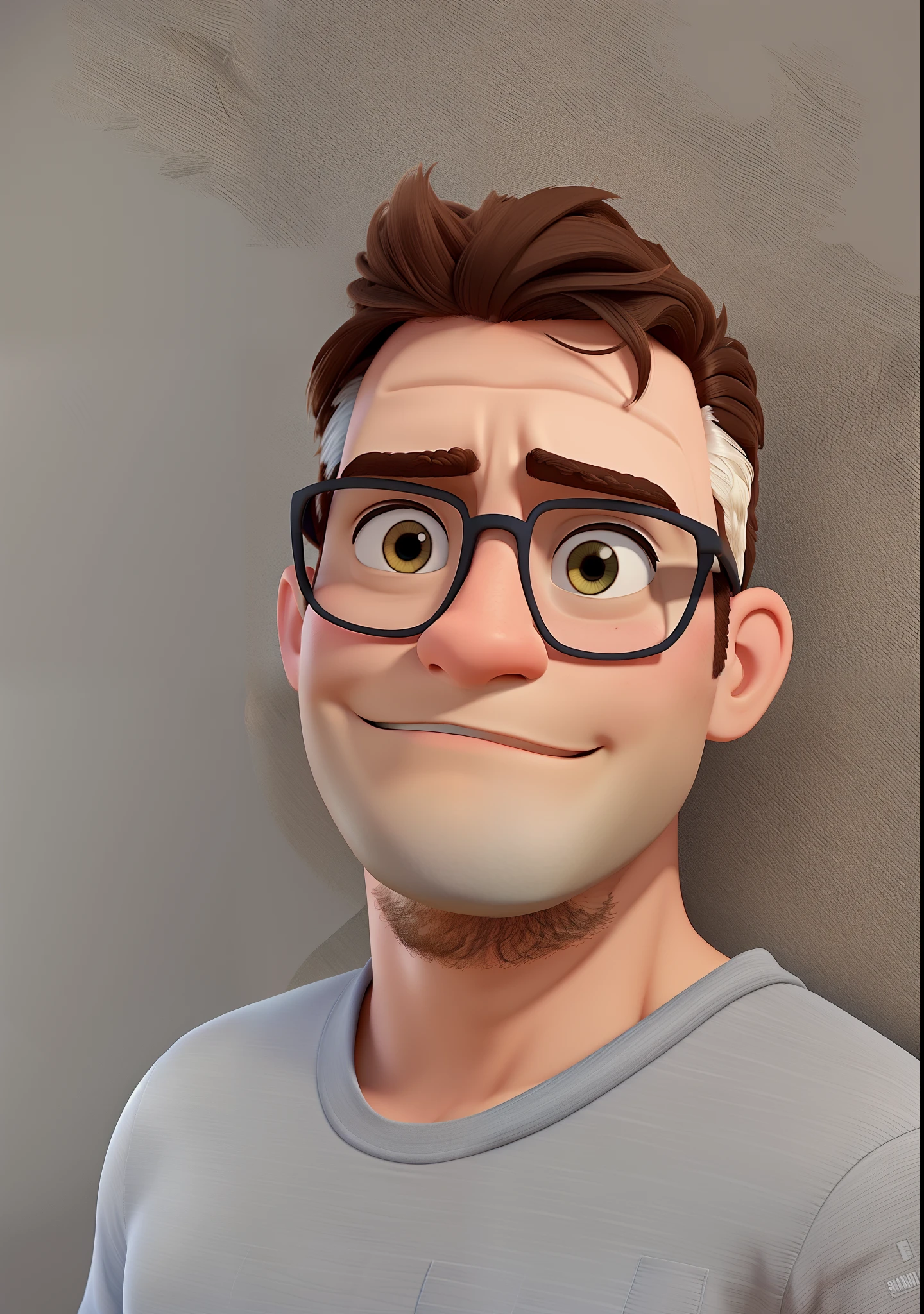 Um homem branco estilo disney pixar, alta qualidade, melhor qualidade