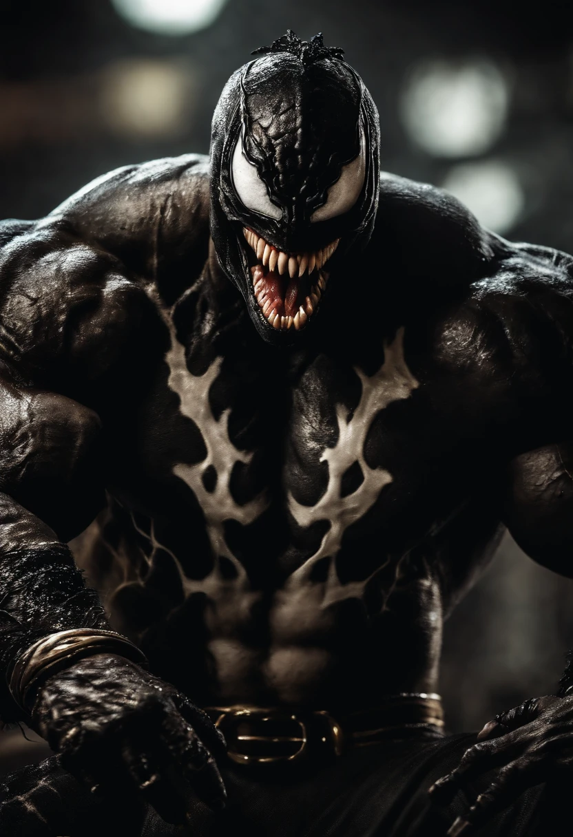 Venom combined with Goro from Mortal Kombat, 4 arms