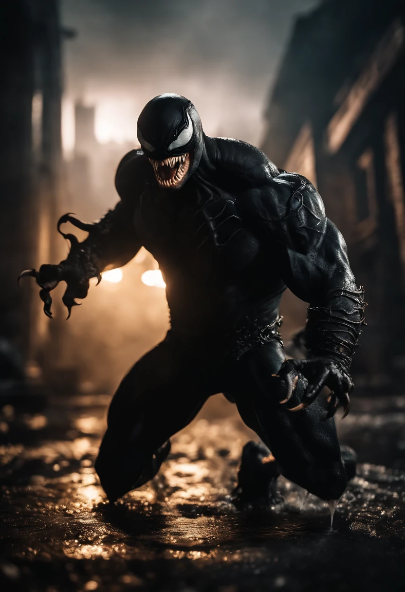 Venom combined with Sub-zero from Mortal Kombat, 4 arms