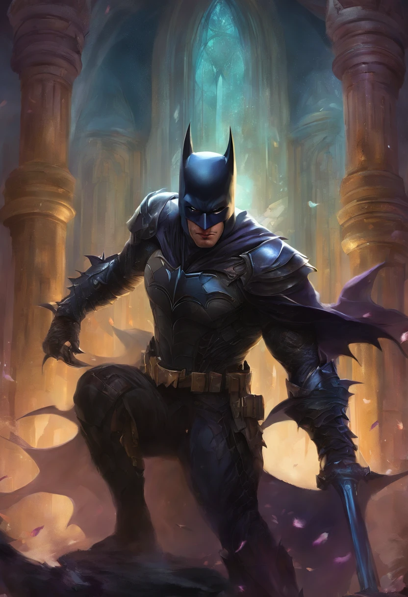 high details, best quality, 16k, [ultra detailed], masterpiece, best quality, (extremely detailed), head shot of Batman but the face behind the mask belong to the Joker, masculine face, white face make up, purple lipstick, (black bat mask: 1.3), (black bat armor: 1.2) Ultra detailed, best quality,