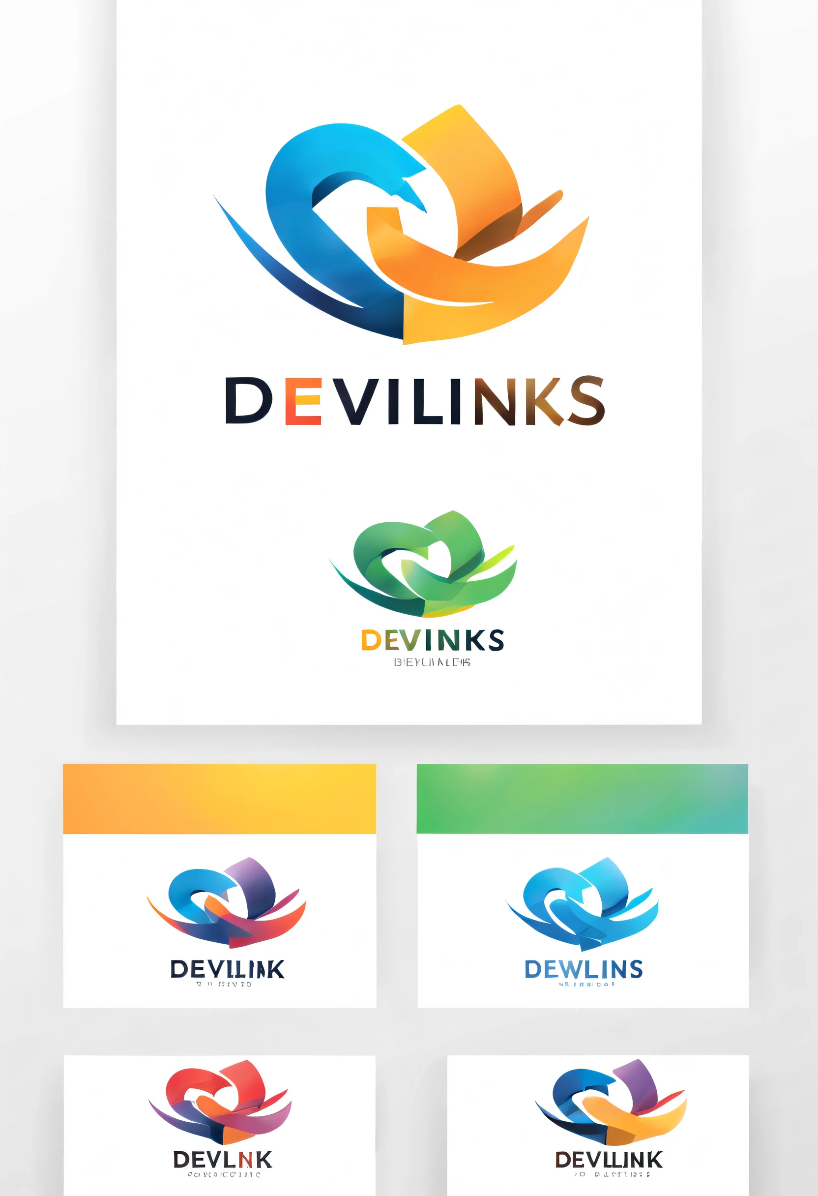 create me a logo for App for developer know as Devlinks . A simple a logo