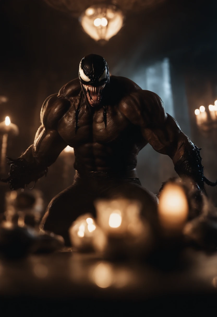 Venom combined with Goro from Mortal Kombat