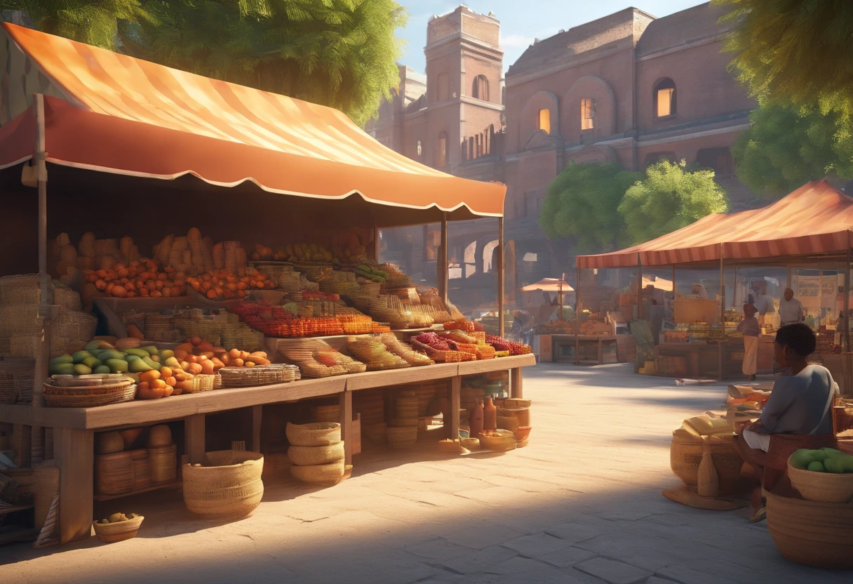 african street market