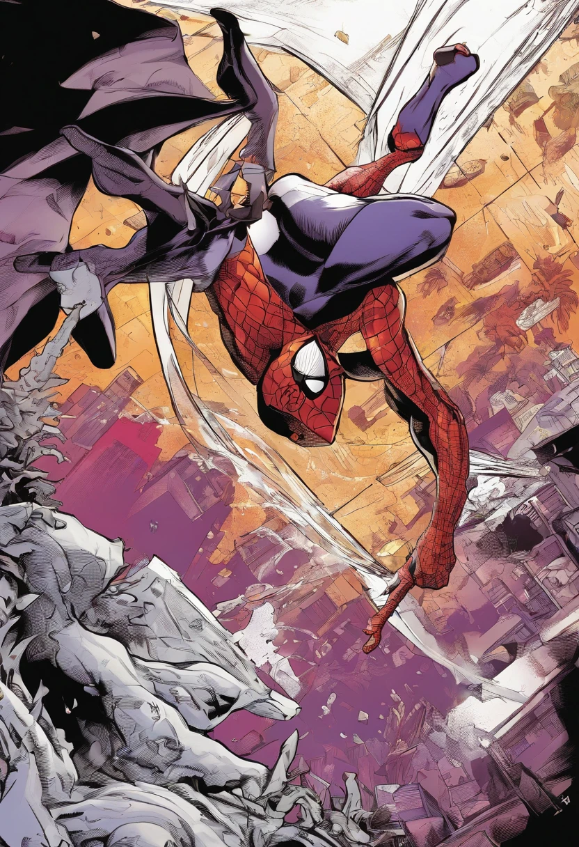 Homem aranha lutando jiu-jitsu