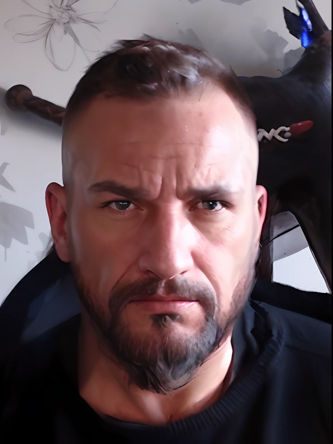a muscular man in the style of a barbarian, scantily clad, photo realistic hd