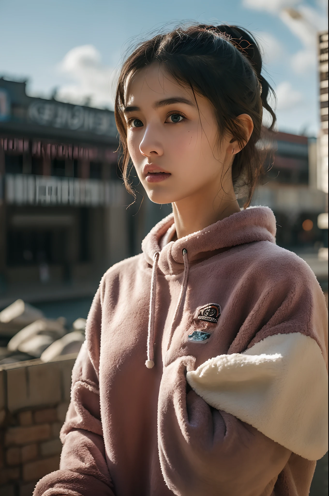 8K,Savage Girl、(The skin:1.1)、(fleece:1.2)、North Shore、interiors、(ArtStation:1.2)、(Realism of the epic:1.3)、(HDR:1.4)、(violetshot:0.7)、intricate detailes、(Rutkowski:0.8)、Convoluted、Cinematic、detaileds、Subdued Color、Super beauty(Like the real thing),超A high resolution,real looking skin,Beautiful expression,
