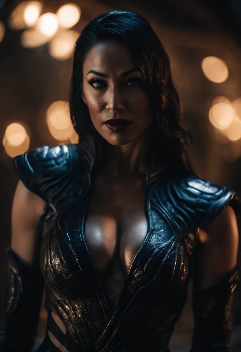 Venom combined with Kitana from Mortal Kombat,