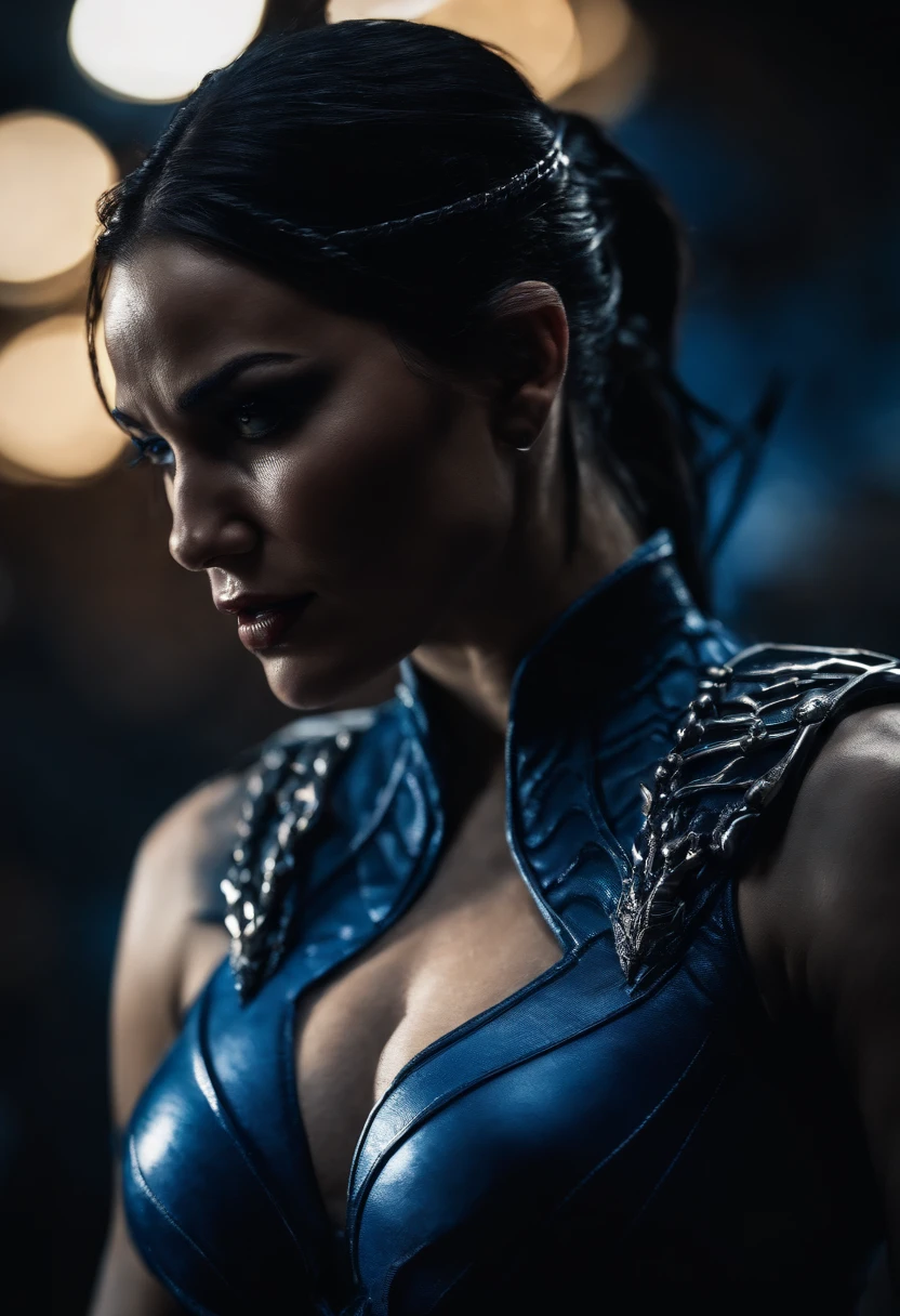 Venom combined with Kitana from Mortal Kombat,