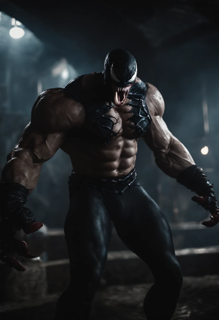 Venom combined with Goro from Mortal Kombat, 4 arms