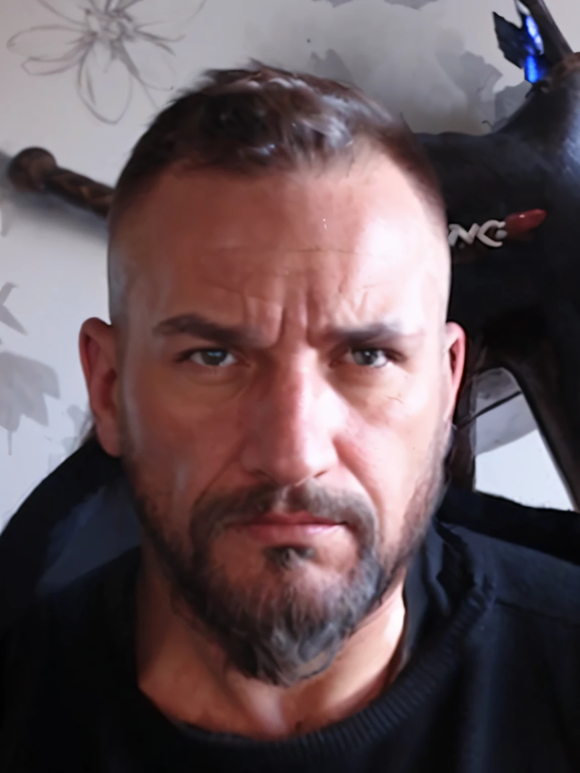 a muscular man in the style of a barbarian, scantily clad, photo realistic hd