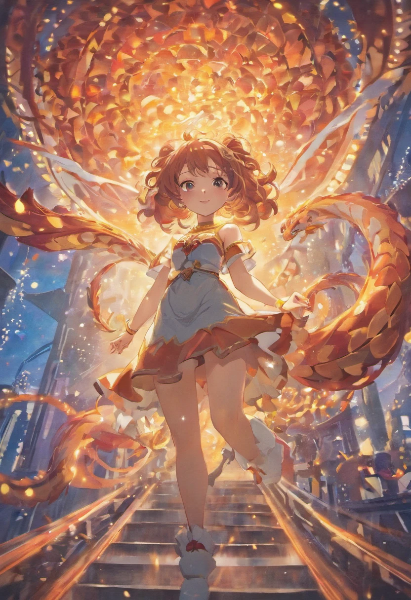 retrato da mulher, on top of a Dragon ::estilo cartoon, (((Front view))), Estilo Disney Pixar, Filmes 3D, altamente detalhado, vivid colors (((corpo inteiro))) ::n_Style realista, anime