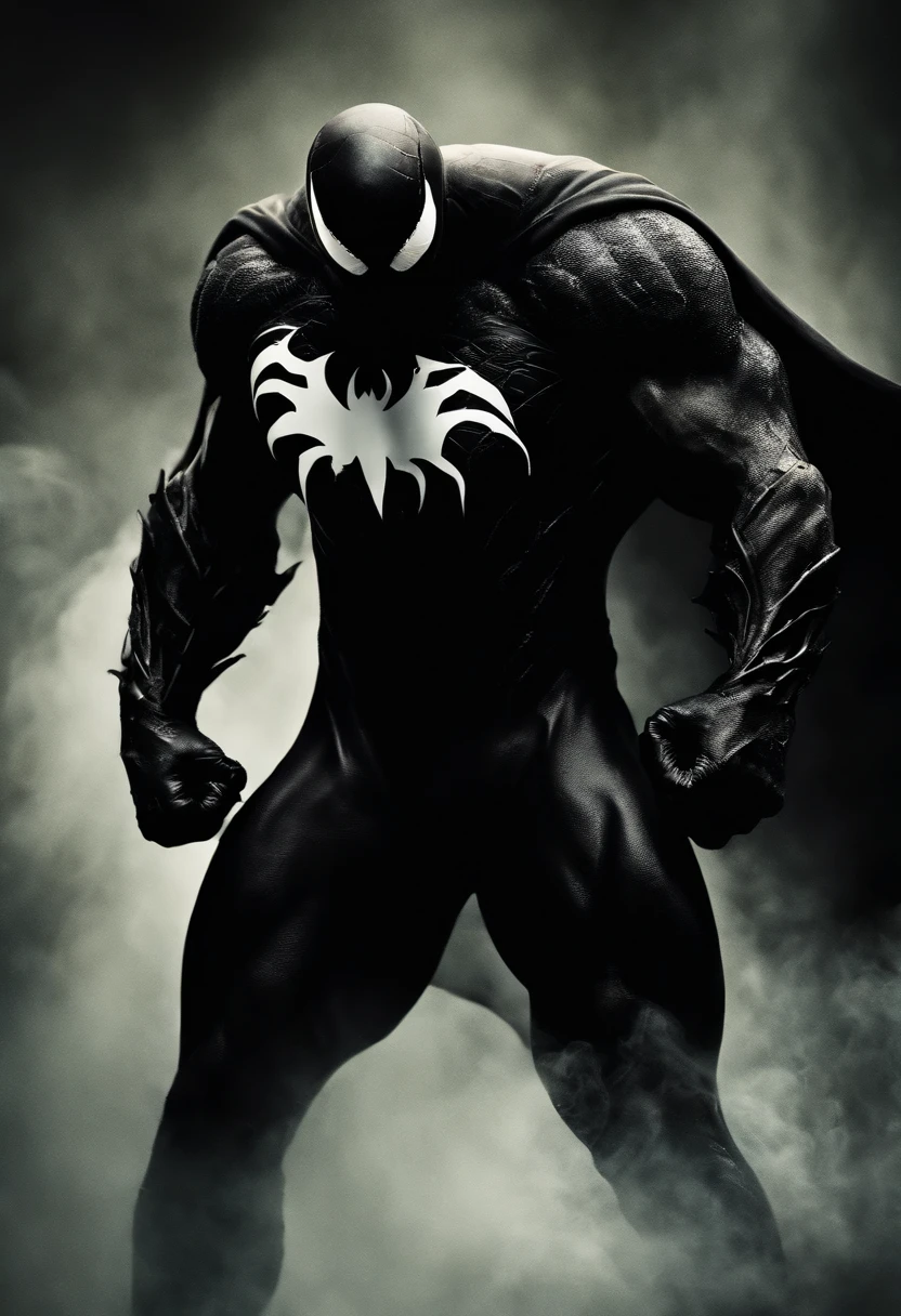 cyber-ghost moon-knight concept art, demon, carnage, venom, hell background, transparent humanoid hologram like, wearing a cyberpunk battle suit, by alex ross and Simon Bisley and Gerald Brom, debree