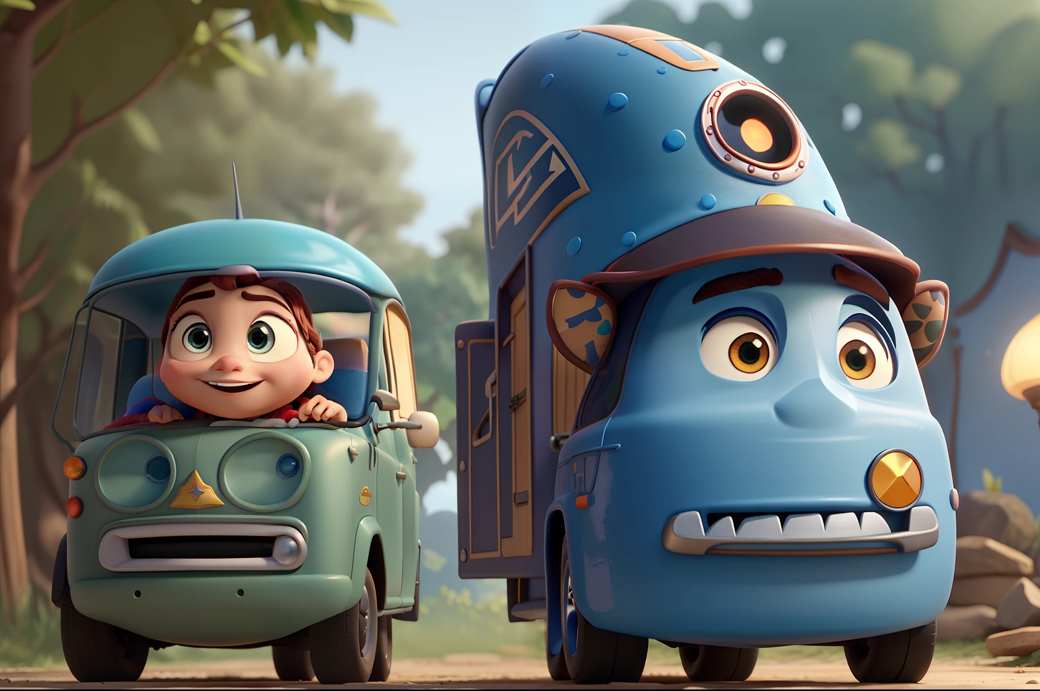 Imagem estilo capa de filme da Disney Pixar ultra realista