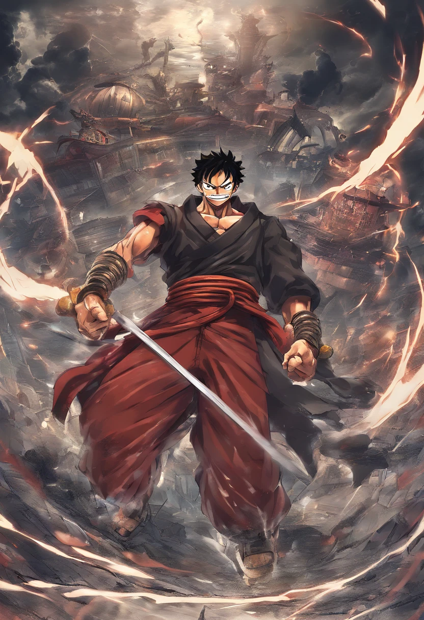 luffy x guts, Gear5